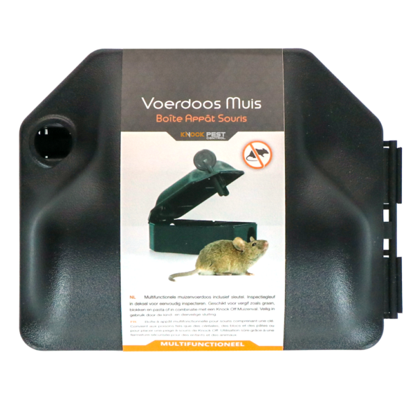 Contenitore per esche per topi con chiave e fessura di ispezione, 12,5 x 10,5 x 6,5 cm – Knock Pest