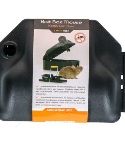 Contenitore per esche per topi con trappola per topi e chiave, 12,5 x 10,5 x 6,5 cm – Knock Pest