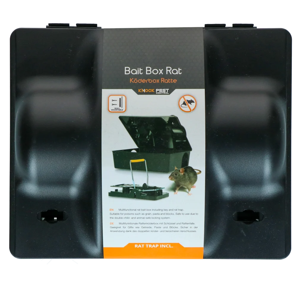 Stazione esca per ratti e topi con trappola per ratti, 23,5 x 19,5 x 10,5 cm – Knock Pest Dual bait - immagine 1