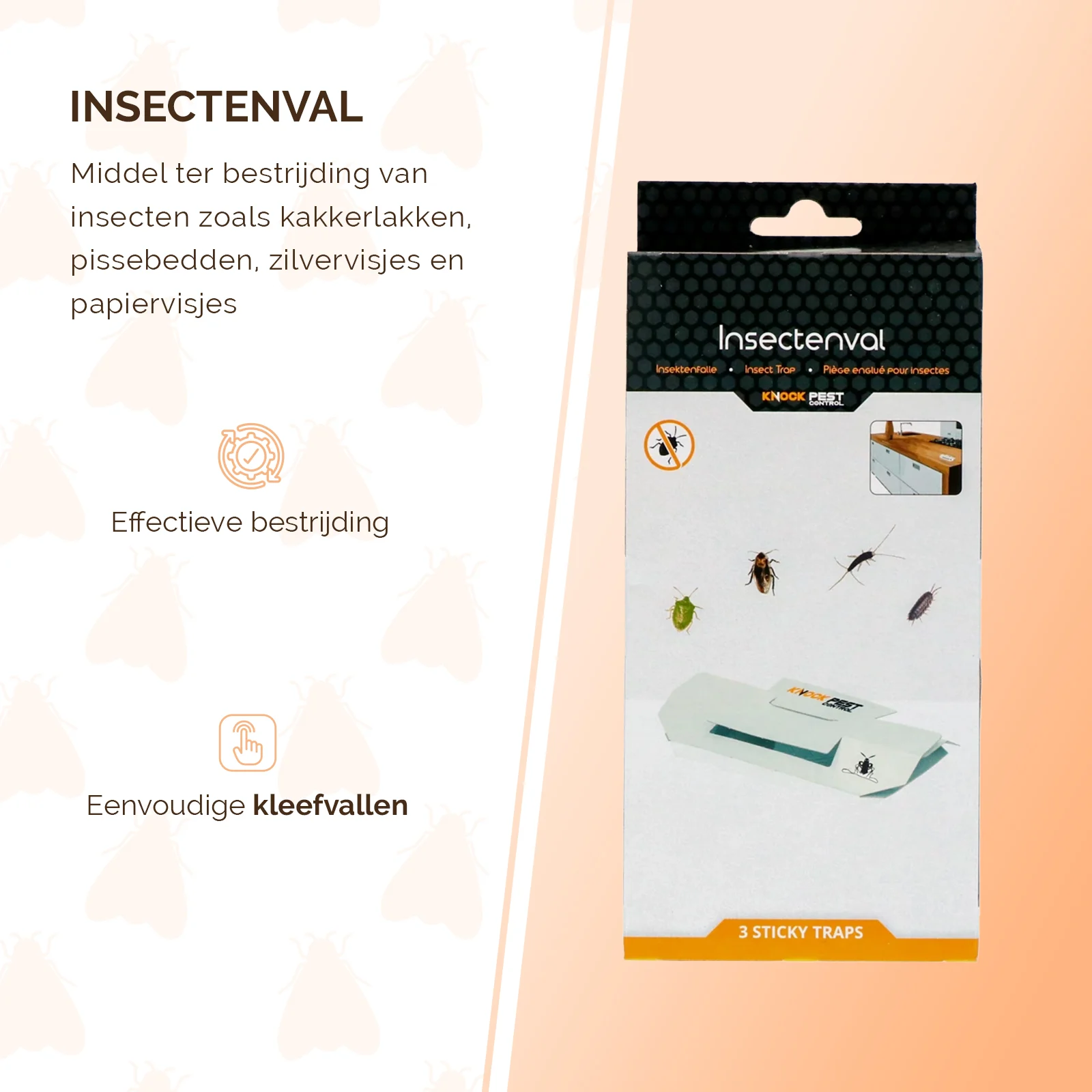 Trappola per scarafaggi con attrattivo, grande, 3 pezzi – Knock Pest - immagine 6