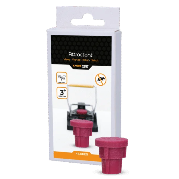 Attrattivo per topi e ratti all’aroma di carne, 4 pezzi – Knock Pest Attractant