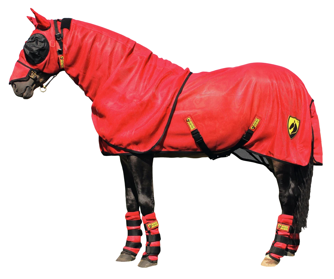 Coperta antimosche con copricollo e Insect Shield®, 191 cm – Horse Armor Knockdown - immagine 2