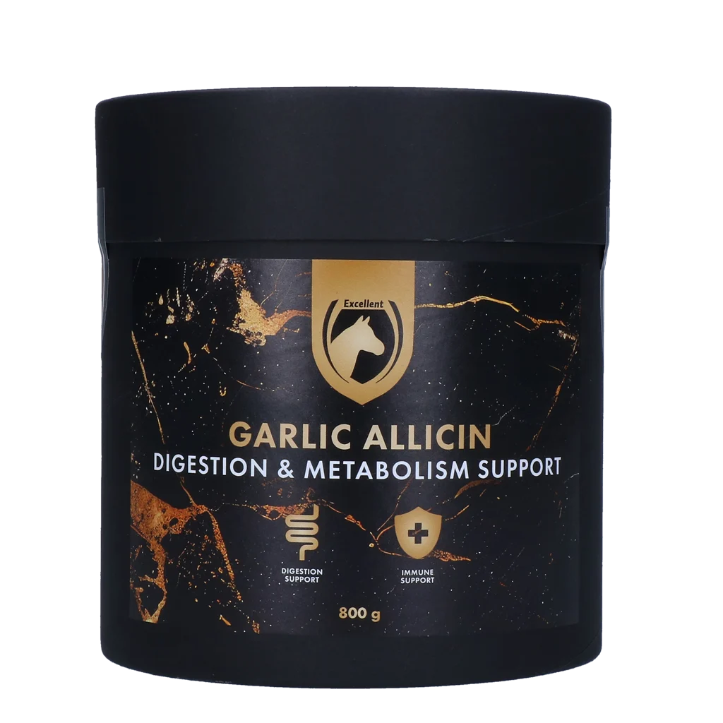 Aglio in polvere per cavalli, 800 g – Excellent Horse Garlic Allicin Powder - immagine 1