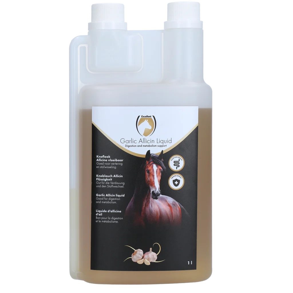 Aglio liquido per cavalli, 1 l – Excellent Horse Garlic Allicin Liquid - immagine 1