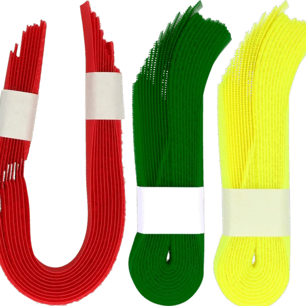 Fascia per il riconoscimento delle vacche con chiusura in velcro, gialla, 10 pezzi