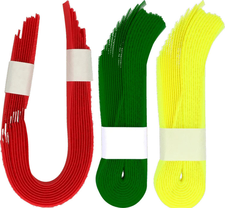 Fascia per il riconoscimento delle vacche con chiusura in velcro, gialla, 10 pezzi