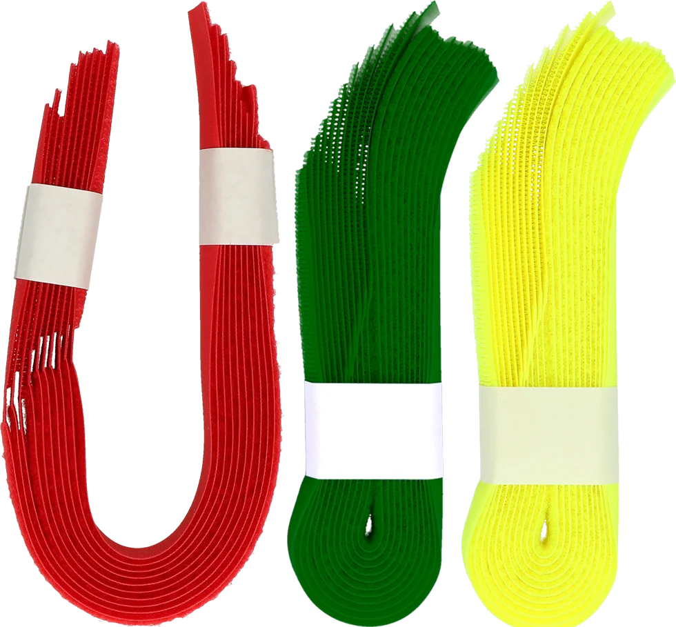 Fascia per il riconoscimento delle vacche con chiusura in velcro, gialla, 10 pezzi - immagine 1