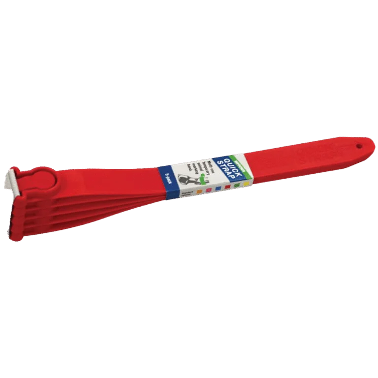 Fascia identificativa per bovini Quick Strap Rossa, 33,5 cm, 5 pezzi