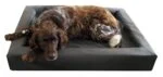 Cuccia lounge per cani in similpelle con bordo rialzato S, 50 x 60 cm - immagine 2