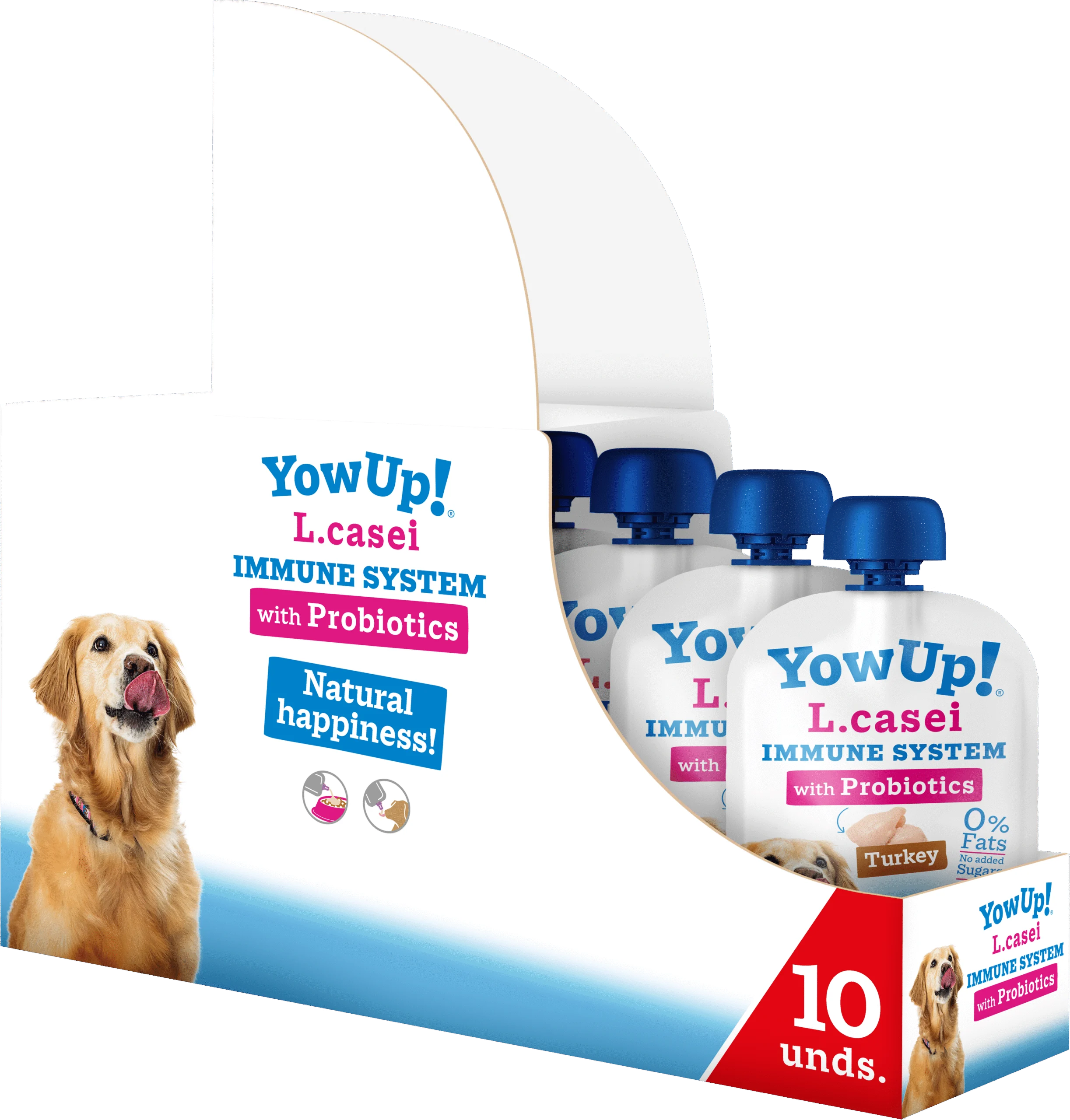 Yogurt per cani con probiotici e tacchino, senza lattosio, 115 g – YowUp! L. Casei Immune System Turkey - immagine 2