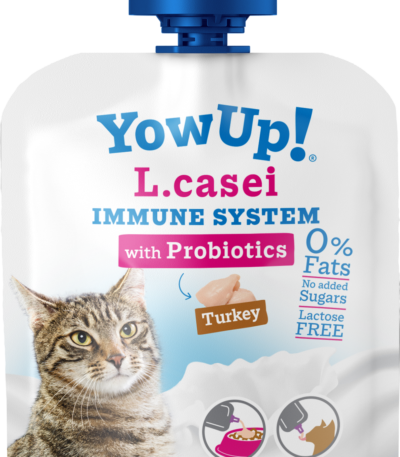 Yogurt per gatti con probiotici e tacchino, senza lattosio, 85 g – YowUp! L. Casei Immune System Turkey