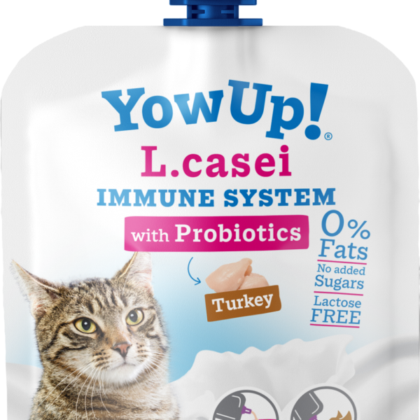 Yogurt per gatti con probiotici e tacchino, senza lattosio, 85 g – YowUp! L. Casei Immune System Turkey