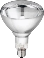 Lampada riscaldante in vetro duro per animali giovani, 150 W, bianca