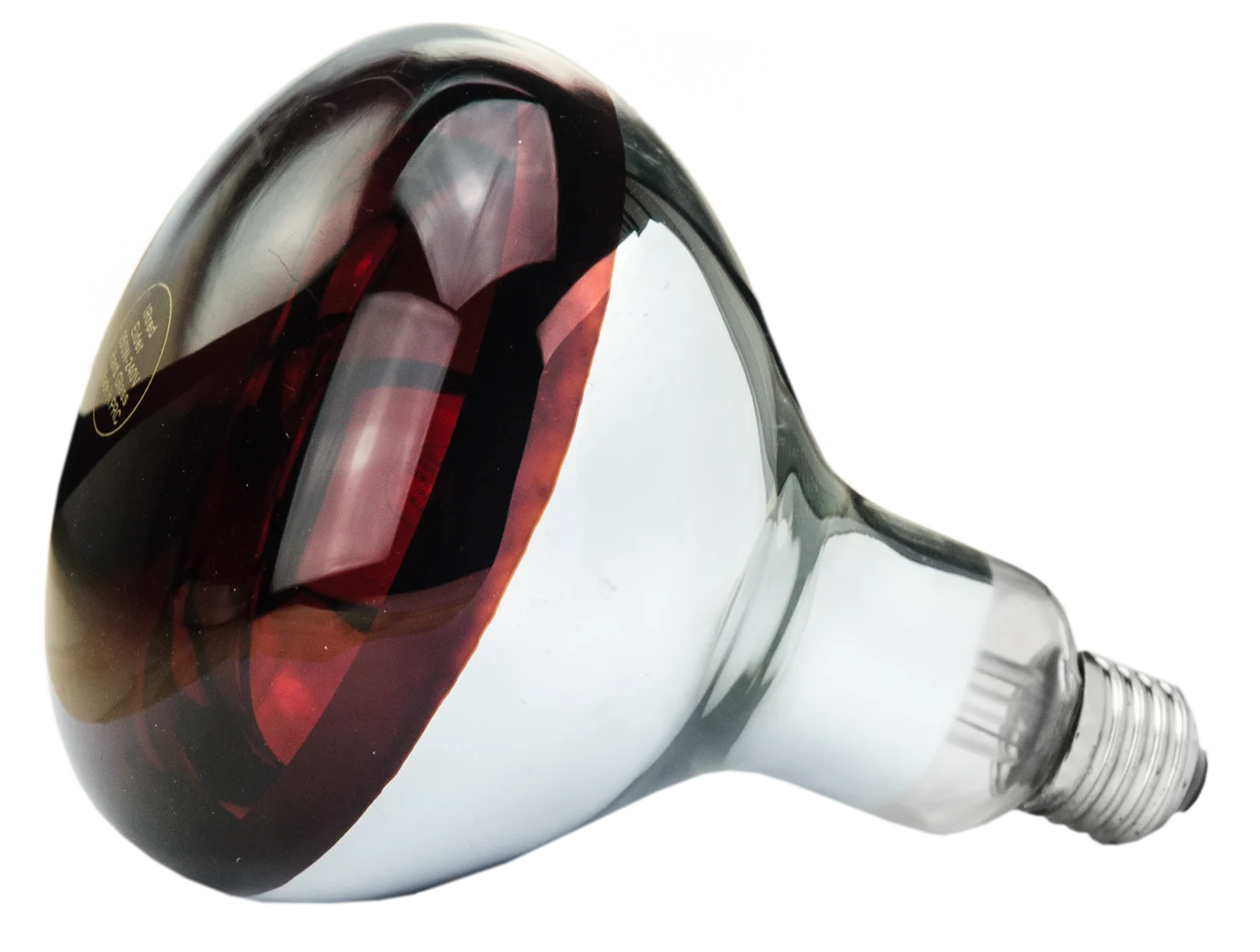 Lampada riscaldante in vetro duro per animali giovani, 150 W, rossa - immagine 2
