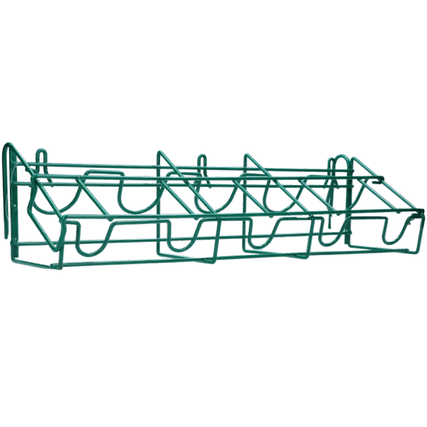 Supporto per 5 biberon per agnelli da 500 ml, con rivestimento in plastica