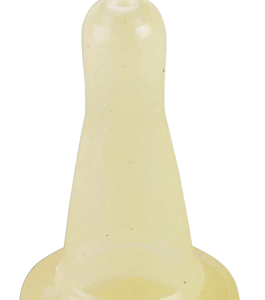 Tettarella trasparente per agnelli, larga 4 cm, per biberon plexi-KS