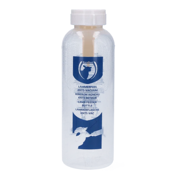 Biberon per agnelli con tettarella e scala graduata, 500 ml