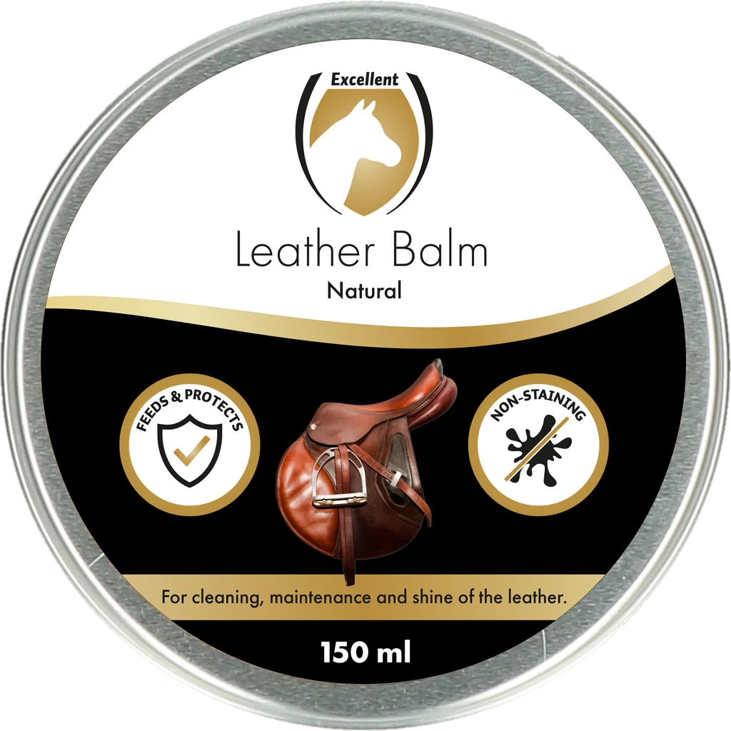 Balsamo per pelle con cera d’api e lanolina, Naturale, 150 ml – Excellent Leder & Zadel Balm Naturel - immagine 1