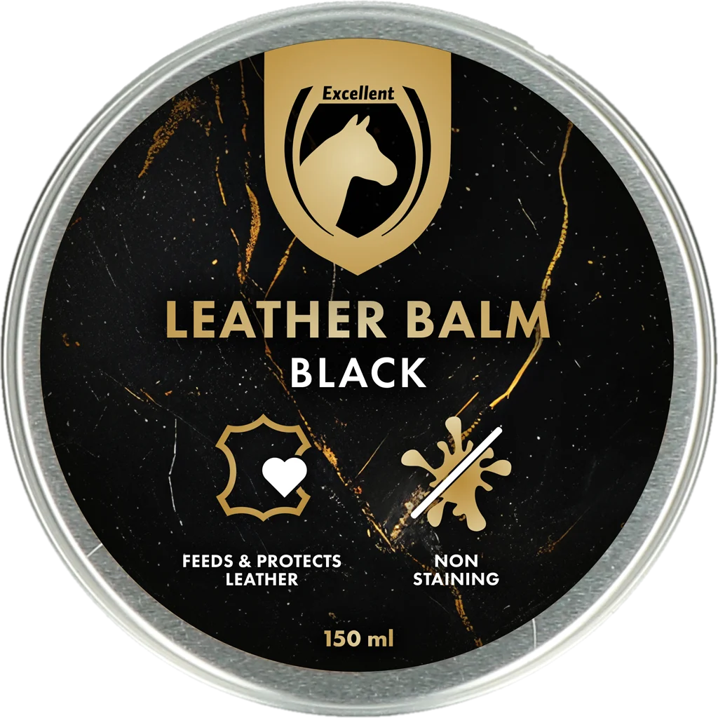 Balsamo per Pelle con Cera d’Api e Lanolina, Nero, 150 ml – Excellent Leder & Zadel Balm Zwart - immagine 1
