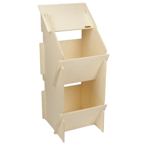Nido in legno per galline con 2 scomparti, dimensioni interne 27 x 31 cm – Kerbl Duo