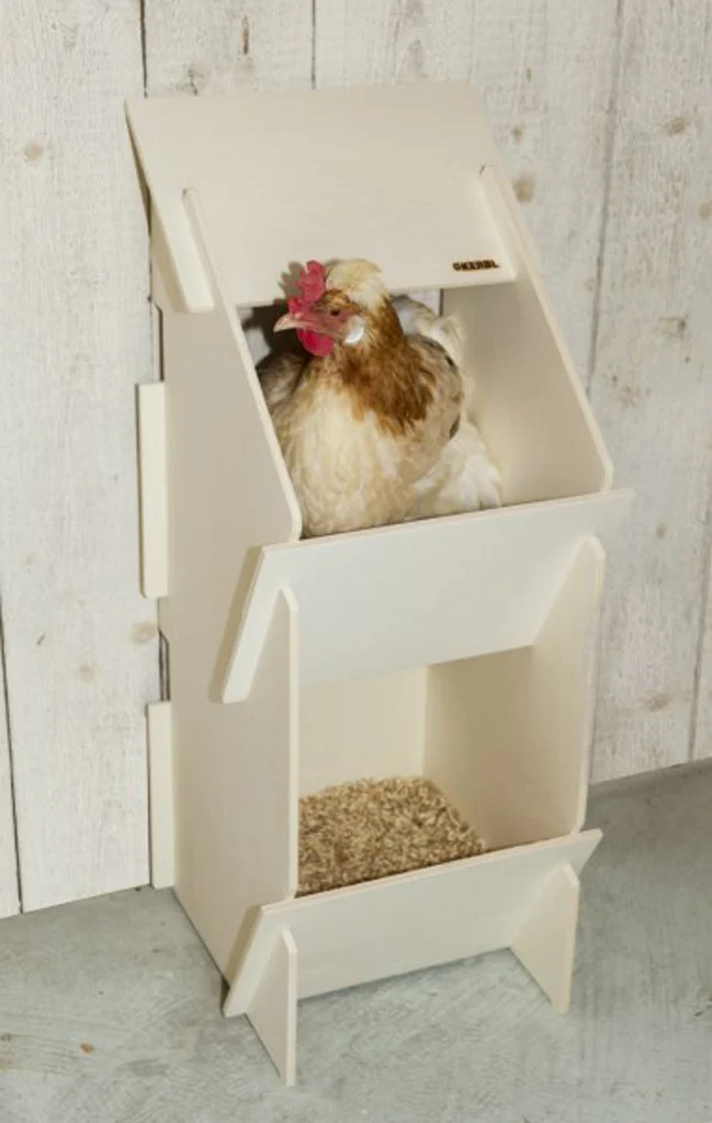 Nido in legno per galline con 2 scomparti, dimensioni interne 27 x 31 cm – Kerbl Duo - immagine 2