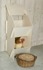 Nido in legno per galline con 2 scomparti, dimensioni interne 27 x 31 cm – Kerbl Duo - immagine 3
