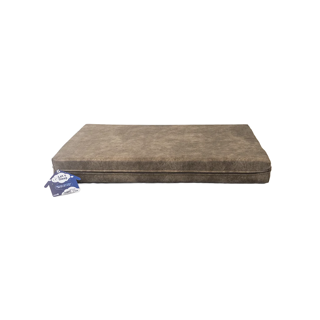 Cuccia ortopedica per cani in memory foam, tortora XL, 125 x 90 x 10 cm – Let's Sleep Mellow Mattress - immagine 1