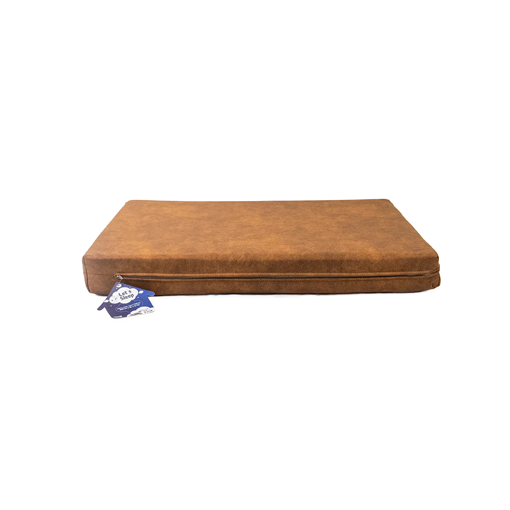Cuscino ortopedico per cani in memory foam, cognac XL, 125 x 90 x 10 cm – Let's Sleep Mellow Mattress - immagine 1