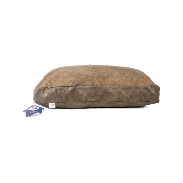 Cuscino per cani con fiocchi di schiuma M color taupe, 80 x 55 x 10 cm – Let's Sleep Plush Pillow