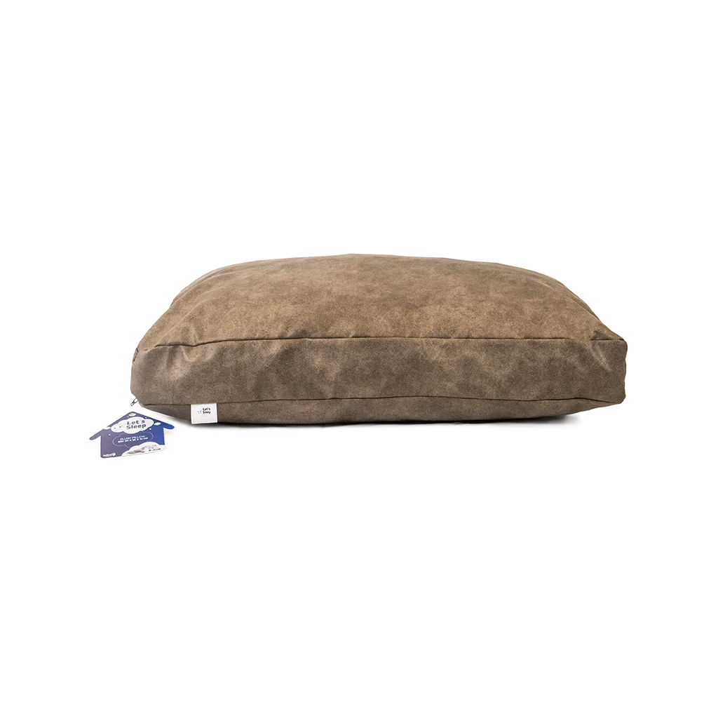 LETS0510A.png Cuscino per cani con fiocchi di schiuma M color taupe, 80 x 55 x 10 cm – Let's Sleep Plush Pillow - immagine 1