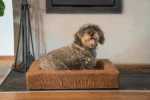 Cuscino per cani con bordo rialzato, tortora M, 60 x 50 x 12 cm – Let's Sleep Comfy Cushion - immagine 2