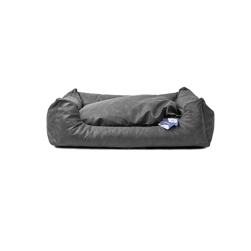 Cuccia per cani con cuscino estraibile L antracite – Let's Sleep Sweet Dreams - immagine 1