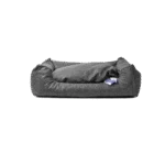 Cuccia per cani con cuscino estraibile XL tortora – Let's Sleep Sweet Dreams