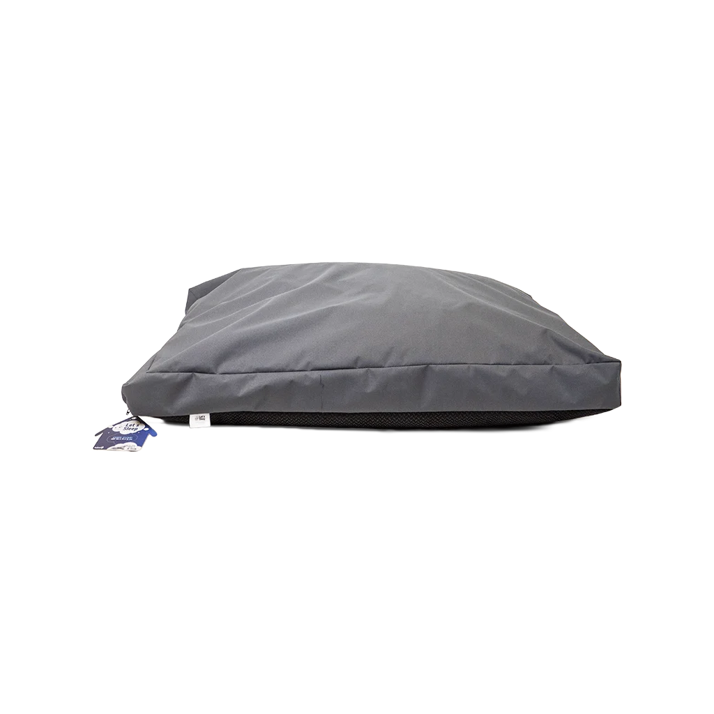 Cuscino per cani da esterno con rivestimento idrorepellente, antracite XL, 125 x 90 x 10 cm – Let's Sleep Cushy Cloud - immagine 1