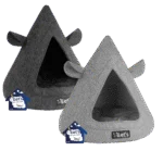Tenda per gatti in feltro con cuscino, 50 x 45 cm, antracite – Let's Sleep Pet Cave TeePee - immagine 2