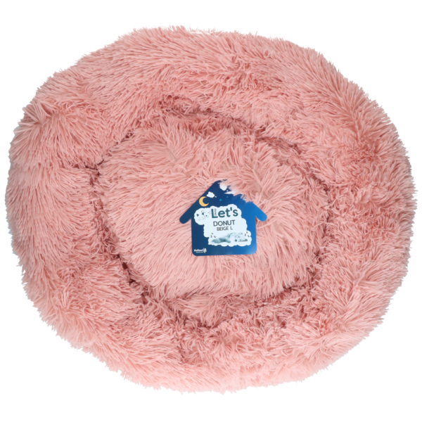 Cuccia per cani a forma di ciambella, rosa, L, ø 60 cm – Let's Sleep Donut