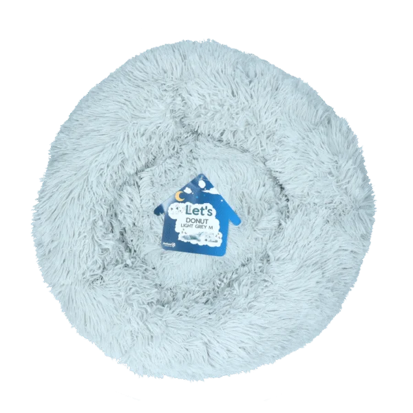 Cuccia per cani a ciambella, grigio chiaro M, ø 50 cm – Let's Sleep Donut