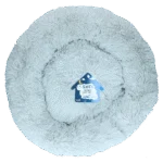 Cuccia per cani a ciambella, grigio chiaro L, ø 60 cm – Let's Sleep Donut