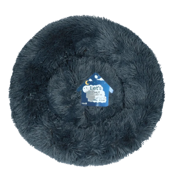 Cuccia per cani a ciambella, grigio scuro M, ø 50 cm – Let's Sleep Donut
