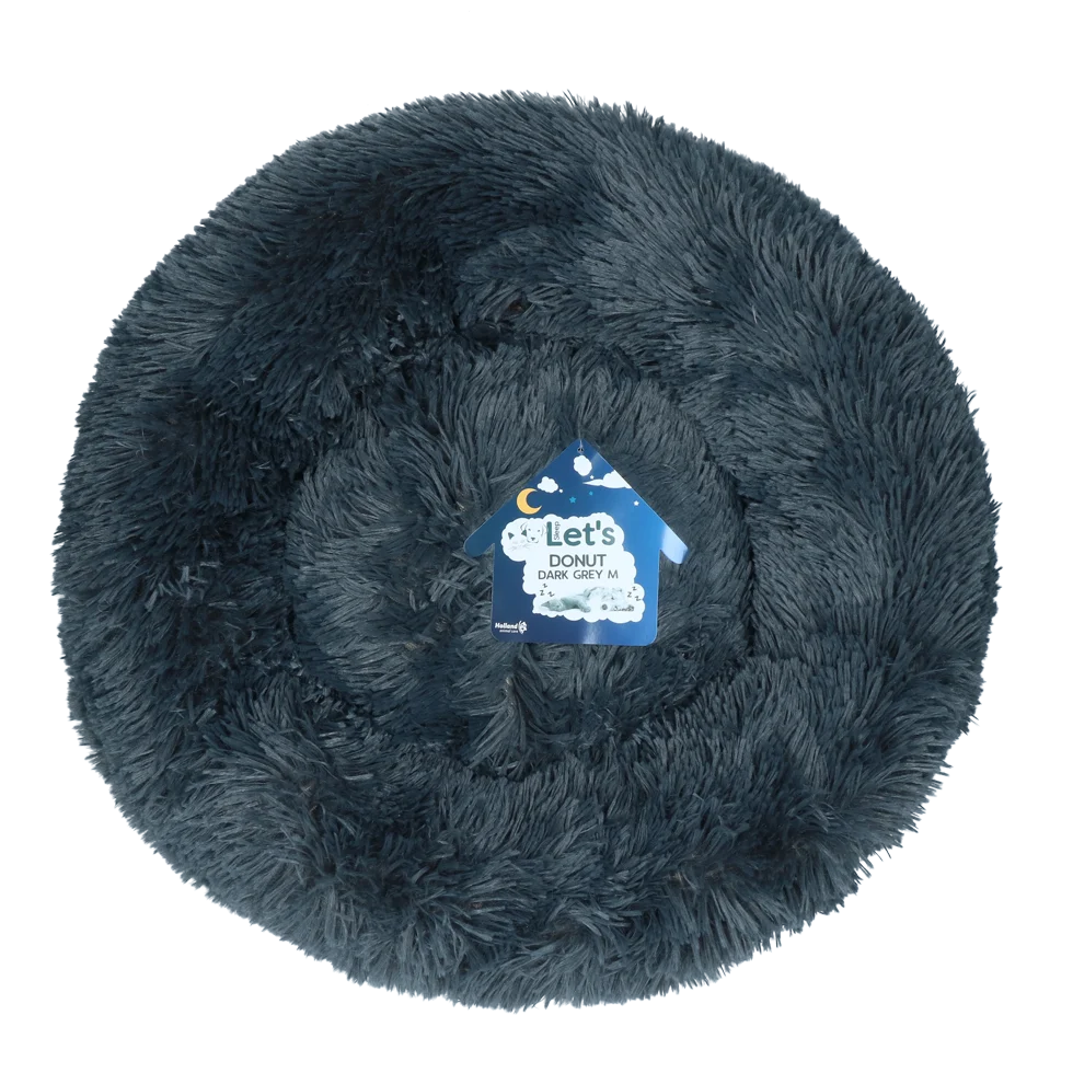 Cuccia per cani a ciambella, grigio scuro M, ø 50 cm – Let's Sleep Donut - immagine 1
