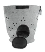 Borsa da viaggio per gatti con apertura dall’alto e cuscino, grigia – Let's Sleep Let's Travel - immagine 2