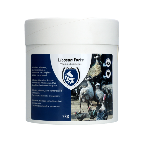 Integratore vitaminico con minerali e aminoacidi, 1 kg – Excellent Licosan Forte
