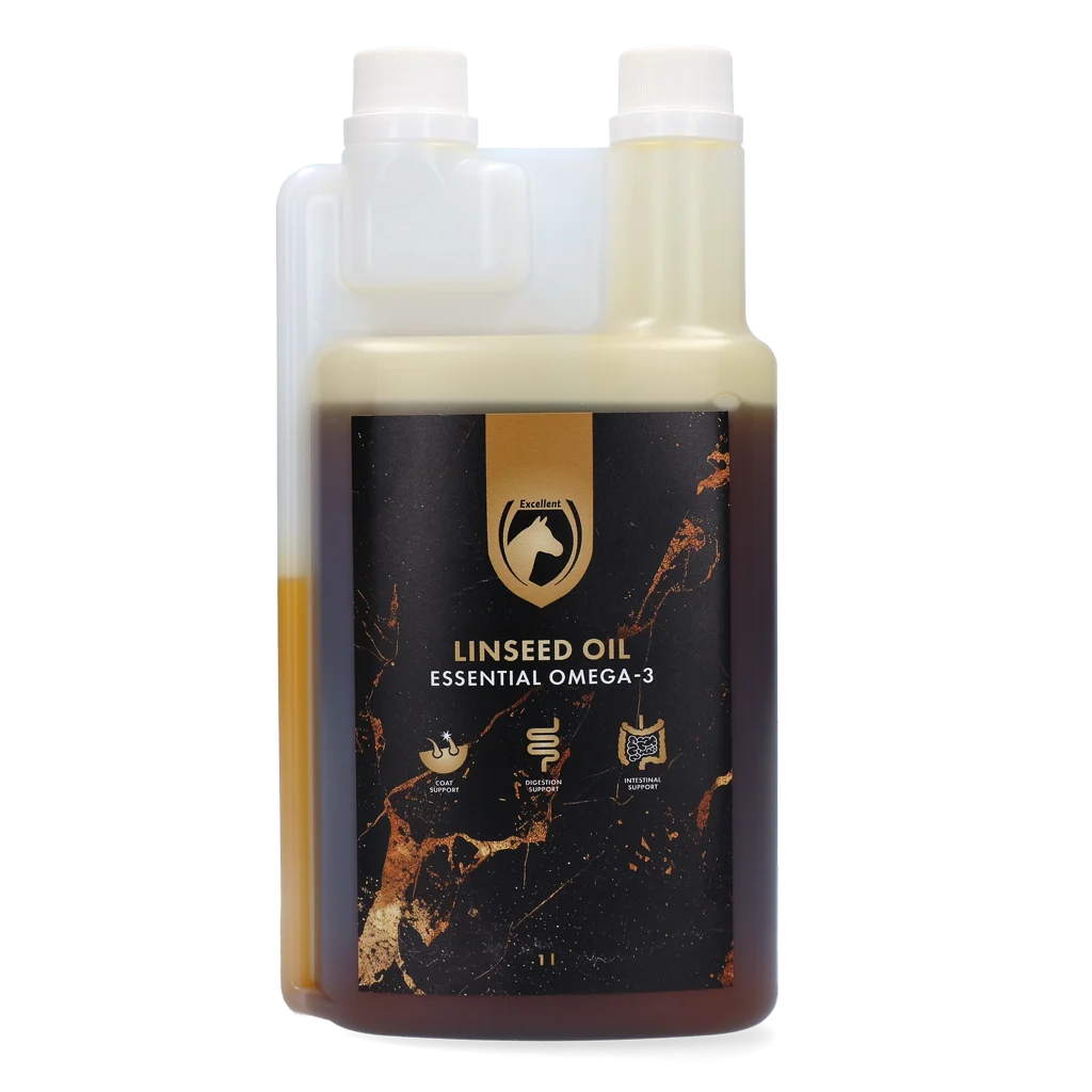 Olio di lino per cavalli, spremuto a freddo, 1 l – Excellent Horse Linseed Oil - immagine 1