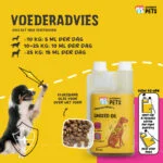 Olio di semi di lino per cani con Omega 3, spremuto a freddo, 500 ml – Excellent Pets Linseed Oil - immagine 2