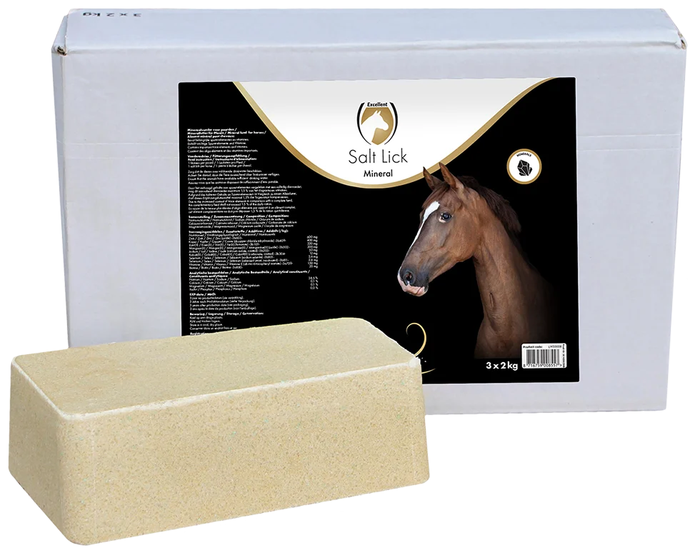 Pietra minerale da leccare per cavalli, 3 x 2 kg – Excellent Horse Salt Lick Mineral - immagine 1