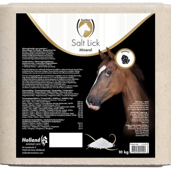 Pietra da leccare con minerali per cavalli, 10 kg – Excellent Horse Salt Lick Mineral