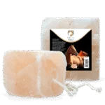 Pietra da leccare di sale dell’Himalaya per cavalli con corda, 2 a 3 kg – Excellent Horse Salt Lick Himalaya