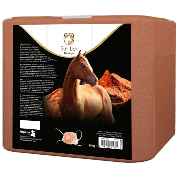 Pietra da leccare di sale dell’Himalaya per cavalli, 10 kg – Excellent Horse Salt Lick Himalaya