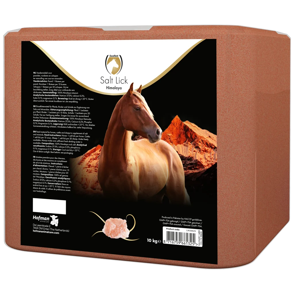 Pietra da leccare di sale dell’Himalaya per cavalli, 10 kg – Excellent Horse Salt Lick Himalaya - immagine 1