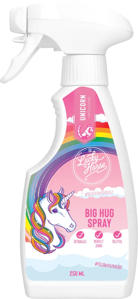 Spray districante per criniera e coda di cavalli, 250 ml – Lucky Horse Unicorn Knuffel Spray - immagine 1